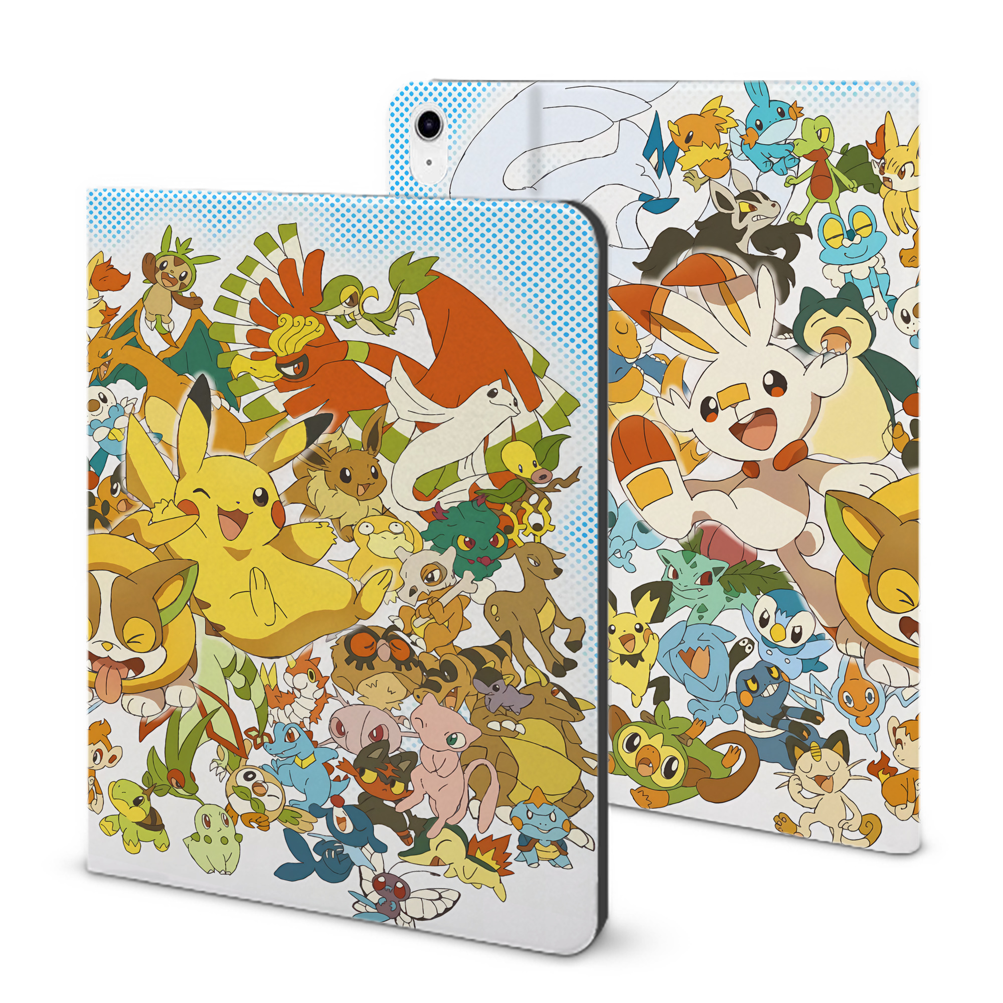 （画像用） ポケットモンスター Pokémon IPad ケース ブック型 PUレザー TPU 耐衝撃 軽量 薄型 ペン収納なし 全面保護 IPad 各モデル対応